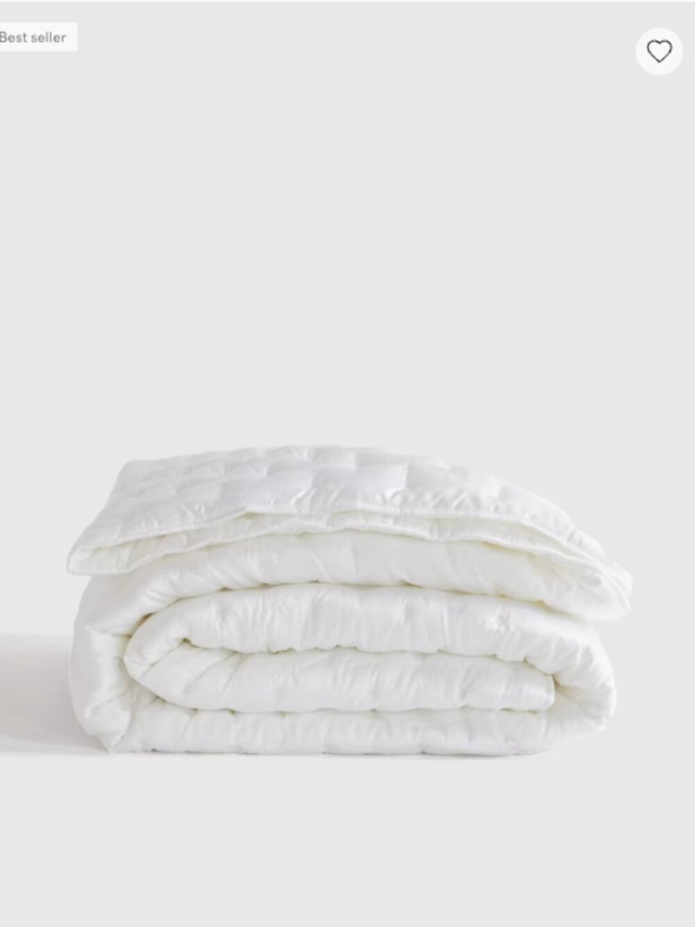 Quince Bamboo Dream Quilt – Full/Queen – White – No Shams